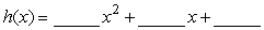 The following table gives 3 functions, f, g, and h. Given that f is linear, use the relationships between f, g, and h to find aformula for h: