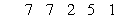 <strong>Find the variance for the given sample data. Round your answer to one more decimal place than the original data. </strong> A) 7.7 B) 11.8 C) 7.8 D) 6.2
