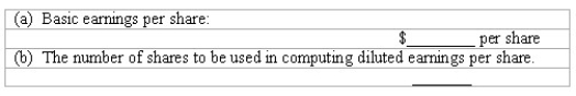 Earnings per share-basic and diluted Greenwich Corporation had net income of $1,712,500 in 2018.The company had 300,000 shares of $4 par value common stock and 25,000 shares of 8%,$100 par,preferred stock outstanding throughout the year.Each share of preferred stock is both cumulative and convertible.Each share of preferred stock is convertible into four shares of common stock.Compute the following for 2018:  