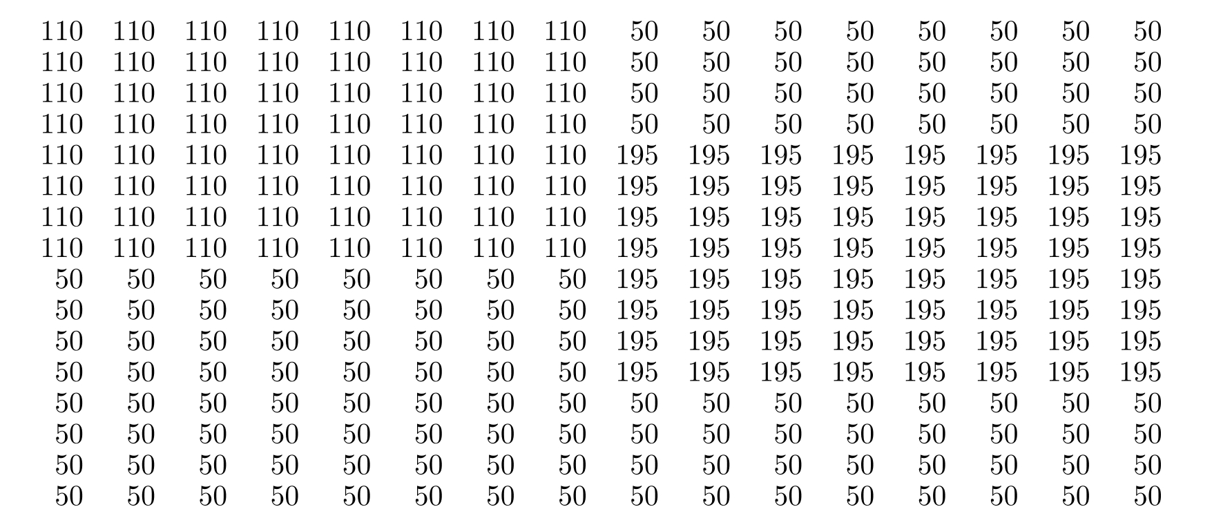 Given the following two consecutive frames in an H.261 video, if the first image is treated as an Iframe and the second a P-frame. Show in detail how the second image is encoded. (Work out the numbers at each step. You can assume any quantizer and stop after the RLC (Run-length Coding).) To simplify the data, we assume that the size of macroblocks is 8 \times 8 instead of 16 \times 16 . Intensity Values for the First Image: Intensity Values for the Second Image: