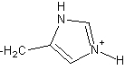 The side chain of the amino acid histidine is shown here. The side chain is classified as ___.    A)  nonpolar B)  polar-acidic C)  polar-basic D)  polar-neutral