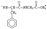 The structure of the dipeptide, Phe-Gly, in a solution of pH 14 is ___. A)    B)    C)    D)   