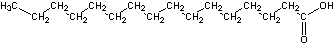 <strong>The structure of the fatty acid, palmitic acid, is   Palmitic acid is a(n) ___ fatty acid.</strong> A) saturated B) monounsaturated C) polyunsaturated D) waxy <div style=padding-top: 35px> 