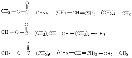 <strong>Identify the class of lipid to which the following molecule belongs. </strong> A) fatty acid B) triglyceride C) wax D) glycerophospholipid