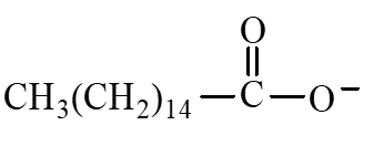<strong>Which of the following is one of the products formed when the lipid below is saponified? </strong> A) B) C) D)