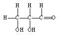 How would this compound be classified?   A)  carboxylic carbohydrate B)  hydroxyaldehyde C)  ketotriose D)  aldotriose
