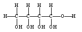 Choose the compound that is a ketotetrose. A)    B)    C)    D)   