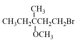 What is the product of the nucleophilic substitution reaction below?   A)    B)    C)    D)   