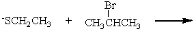 The product of the nucleophilic substitution reaction below is   A)    B)    C)    D)   
