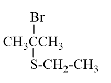 The product of the nucleophilic substitution reaction below is   A)    B)    C)    D)   