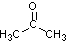 Shown here is the structure of acetone, a common laboratory solvent:   Another name for acetone is ___. A)  dimethyl aldehyde B)  propanone C)  methyl ethyl aldehyde D)  propanal