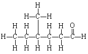 What is the IUPAC name of this compound?   A)  4-methy-4-propylbutylaldehyde B)  4-methylhexanal C)  4-ethylpentanal D)  4-ethylpentylaldehyde