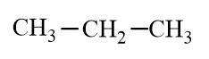 Which of the following molecules is an alkane? A)    B)    C)    D)   
