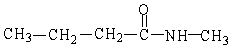 The IUPAC name of the molecule below is   A)  N-methylbutanamide B)  methylbutyramide C)  methylbutylamide D)  N-methyl-1-butylamine