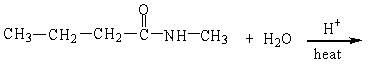 The products of the hydrolysis reaction below are   A)    B)    C)    D)   