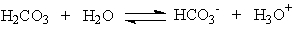 The carbonate/hydrogen carbonate buffer is responsible for maintaining the pH of human blood in a narrow range between 7.35-7.45. The following equation shows the equilibrium that exists between carbonic acid (H<sub>2</sub>CO<sub>3</sub>) and its conjugate base, hydrogen carbonate (HCO<sub>3</sub><sup>-</sup>).    In your own words, explain what happens when a solution containing acid is added to the system and how the buffer prevents the pH from changing.