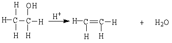 The reaction below is an example of a ___ reaction.   A)  dehydration B)  hydrogenation C)  hydrolysis D)  combustion