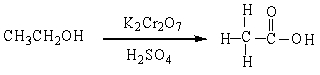 In the reaction below:   A)  CH<sub>3</sub>CH<sub>2</sub>OH is oxidized B)  CH<sub>3</sub>CH<sub>2</sub>OH is reduced C)    D)  CH<sub>3</sub>CH<sub>2</sub>OH in neither oxidized nor reduced
