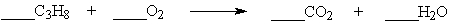 Balance the equation below and determine the number of moles of oxygen required to completely burn 5.00 moles of propane.   A)  5.00 B)  10.0 C)  15.0 D)  25.0
