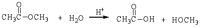 In the following reaction, how many grams of water are needed to completely hydrolyze 30.8 g of the ester?   A)  7.48 g B)  0.416 g C)  30.8 g D)  11.3 g