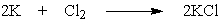 What mass of potassium chloride, a salt substitute often used by heart patients, can be produced directly from 5.2 g potassium and 7.9 g chlorine?   A)  5.2 g KCl B)  4.9 g KCl C)  9.9 g KCl D)  10.1 g KCl