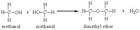 Two methanol molecules can react in the presence of sulfuric acid to produce dimethyl ether. Calculate the percent yield for this reaction that was run in a laboratory starting with 50 grams methanol and producing 26 grams dimethyl ether.   A)  52% B)  57% C)  72% D)  200%