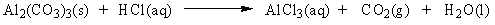 How many moles of aluminum carbonate are required to neutralize 2.68 moles of HCl?   