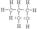 The correct condensed structure of Propylene glycol, a compound used as a solvent for drugs is   A)  CH<sub>3</sub>CH<sub>2</sub>CH<sub>2</sub>OH B)  CH<sub>2</sub>HOHCOH<sub>2</sub>COH C)    D)   