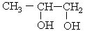 The correct condensed structure of Propylene glycol, a compound used as a solvent for drugs is   A)  CH<sub>3</sub>CH<sub>2</sub>CH<sub>2</sub>OH B)  CH<sub>2</sub>HOHCOH<sub>2</sub>COH C)    D)   