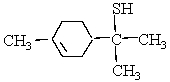 This molecule is responsible for the aroma of grape fruit. Which organic families are present?   