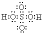 Draw the line bond structure of sulfuric acid.