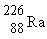 If radium,   , were to emit an alpha particle, what would be the other product? A)    B)    C)    D)   