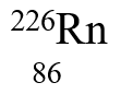 If radium,   , were to emit an alpha particle, what would be the other product? A)    B)    C)    D)   