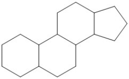 Lipids that have the fused ring structure shown here are called ________.   