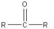 Which of the following is a ketone functional group? A)    B)    C)    D)   