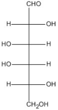 Which of these carbohydrates shown in the Fischer projection is D-galactose? A) B) C) D)