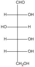 Which of these carbohydrates shown in the Fischer projection is D-galactose? A) B) C) D)