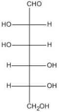 Which of these carbohydrates shown in the Fischer projection is D-galactose? A) B) C) D)