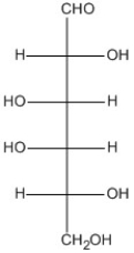 Which of these molecules is an aldopentose? A) B) C) D)