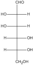 This molecule represents an aldohexose:   