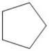 Which of the following structures is cyclopentane? A)    B)    C)    D)   