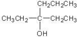 Which of the following is a secondary alcohol? A)    B)    C)    D)   
