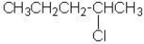 What is the correct name for the following compound?   A) 4-chloropentane B) 4-chlorohexane C) 2-chloropentane D) 2-chloropropane
