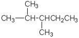 Which of the following is the correct structure for 2,3-dimethyl pentane? A)    B)    C)    D)   