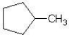 Which of the following is the correct structure for 1-ethylcyclopentane? A)    B)    C)    D)   