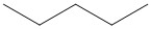 The condensed structural formula represented by this skeletal structure is: CH<sub>3</sub>CH<sub>2</sub>CH<sub>2</sub>CH<sub>2</sub>CH<sub>3</sub>.   
