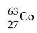 <strong>What is the correct symbol for the isotope of copper with a mass number of 63?</strong> A) B) C) D)