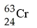 <strong>What is the correct symbol for the isotope of copper with a mass number of 63?</strong> A) B) C) D)