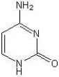 The structure of cytosine is: A) B) C) D)