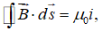 <strong>In Ampere's law, the symbol is:</strong> A) an infinitesimal piece of the wire that carries current i B) in the direction of C) perpendicular to D) a vector whose magnitude is the length of the wire that carries current i E) none of the above